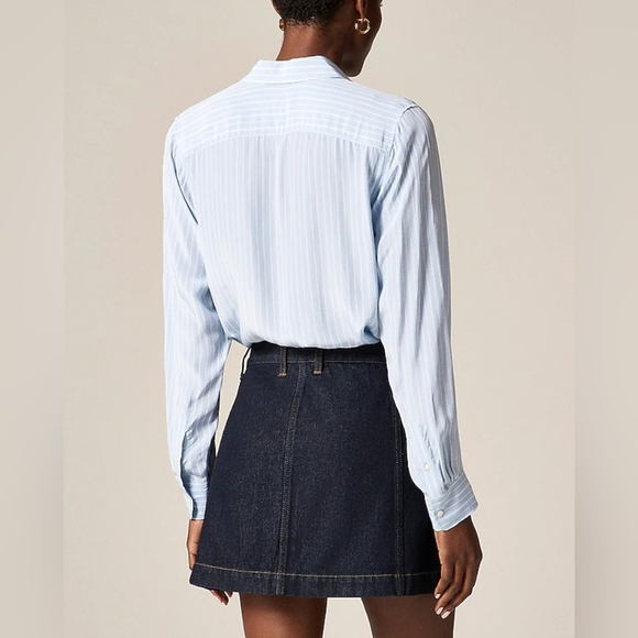 NWT J crew Patch pocket Denim Mini Skirt - 4 - Picture 4 of 6